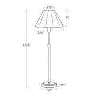 Regina Andrew - 13-1681BB-GRN - One Light Buffet Lamp - Polly - Blackened Brass