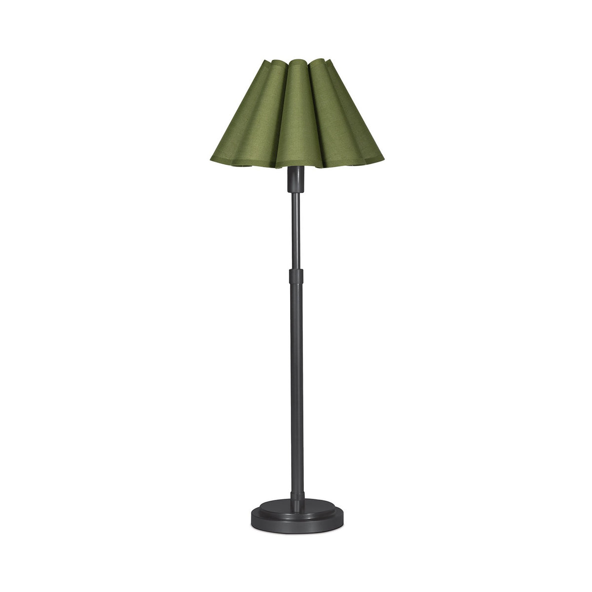 Regina Andrew - 13-1681BB-GRN - One Light Buffet Lamp - Polly - Blackened Brass