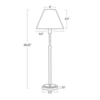 Regina Andrew - 13-1681NB-RAT - One Light Buffet Lamp - Polly - Natural Brass