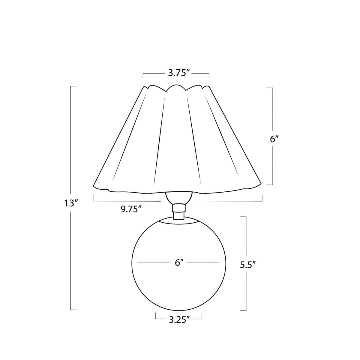 Regina Andrew - 13-1694NB-WT - One Light Mini Lamp - Giorgio - Clear