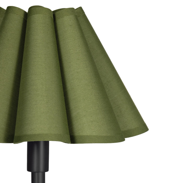 Regina Andrew - 14-1066BB-GRN - Two Light Floor Lamp - Polly - Blackened Brass