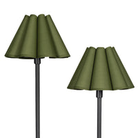 Regina Andrew - 14-1066BB-GRN - Two Light Floor Lamp - Polly - Blackened Brass