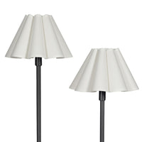 Regina Andrew - 14-1066BB-WT - Two Light Floor Lamp - Polly - Blackened Brass