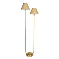 Regina Andrew - 14-1066NB-RAT - Two Light Floor Lamp - Polly - Natural Brass