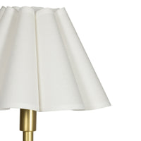 Regina Andrew - 14-1066NB-WT - Two Light Floor Lamp - Polly - Natural Brass