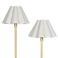 Regina Andrew - 14-1066NB-WT - Two Light Floor Lamp - Polly - Natural Brass