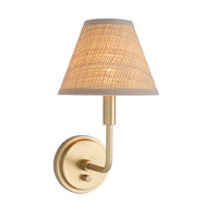 Regina Andrew - 15-1241NB-RAT - One Light Wall Sconce - Polly - Natural Brass