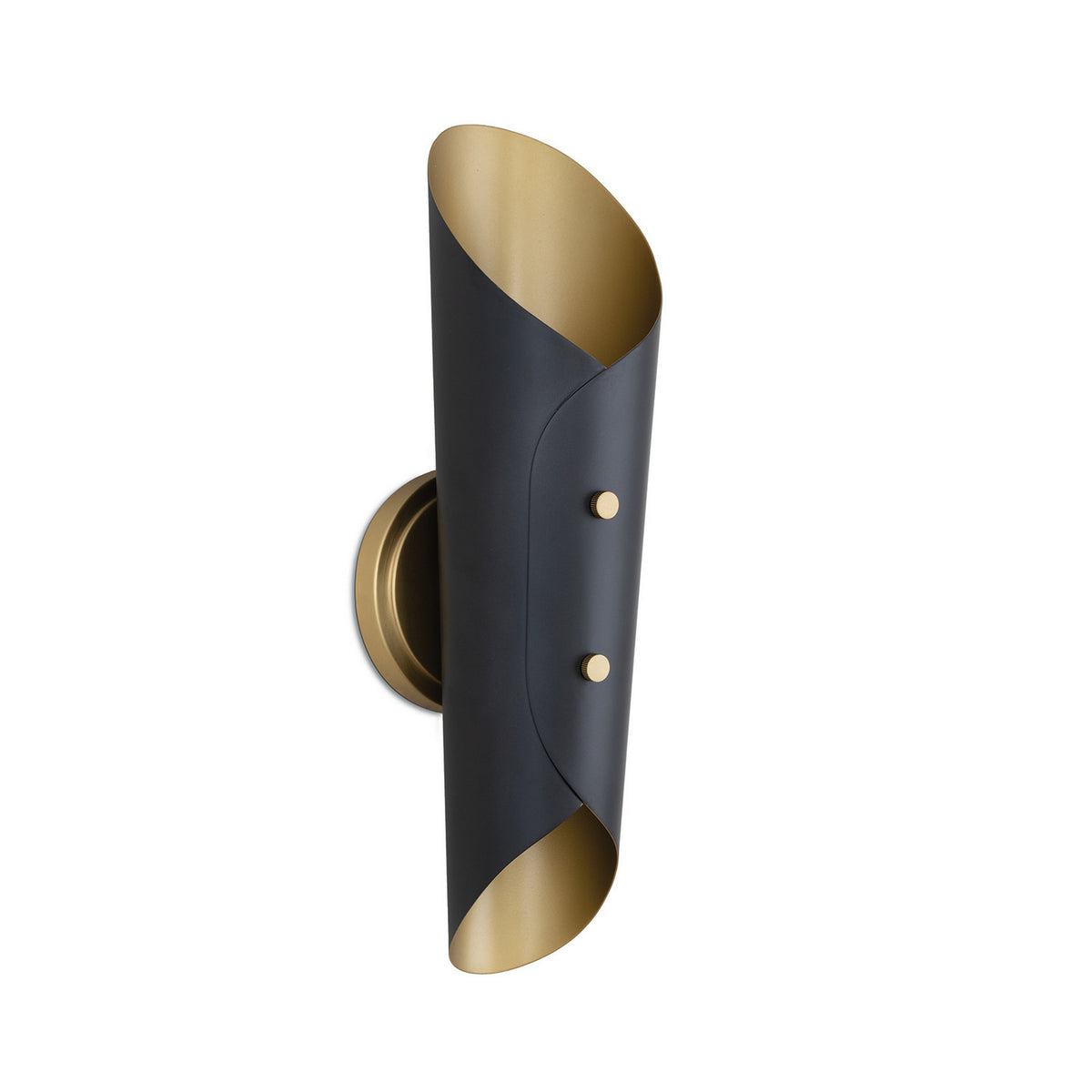Regina Andrew - 15-1244BBNB - Two Light Wall Sconce - Vest - Blackened Brass