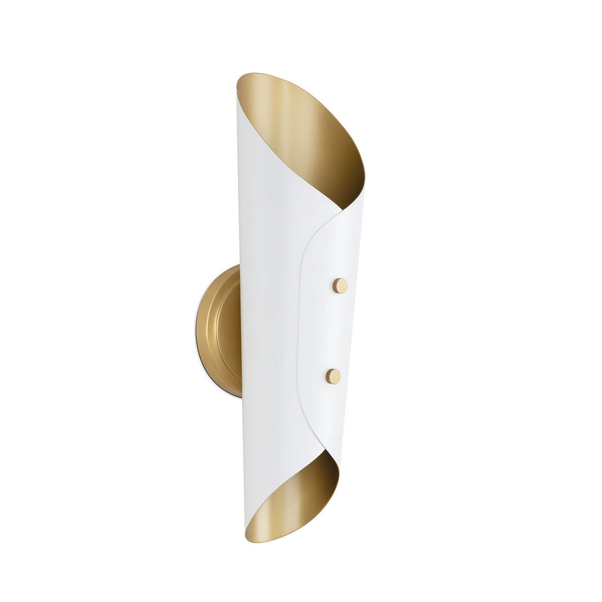 Regina Andrew - 15-1244WTNB - Two Light Wall Sconce - Vest - White