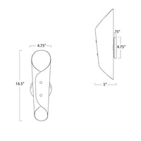 Regina Andrew - 15-1244WTNB - Two Light Wall Sconce - Vest - White
