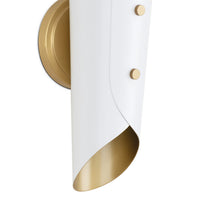 Regina Andrew - 15-1244WTNB - Two Light Wall Sconce - Vest - White