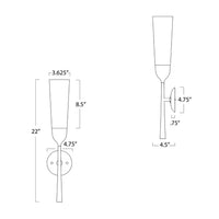 Regina Andrew - 15-1246 - One Light Wall Sconce - Mousseaux - Natural Brass
