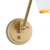 Regina Andrew - 15-1249WTNB - One Light Wall Sconce - Vest - White