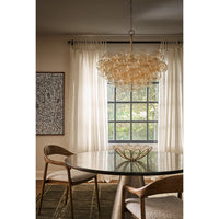 Regina Andrew - 16-1044NB-AMB - One Light Chandelier - Bubbles - Natural Brass