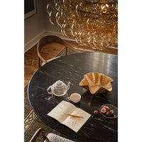Regina Andrew - 16-1044NB-AMB - One Light Chandelier - Bubbles - Natural Brass