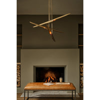 Regina Andrew - 16-1081NB - Six Light Chandelier - Concorde - Natural Brass