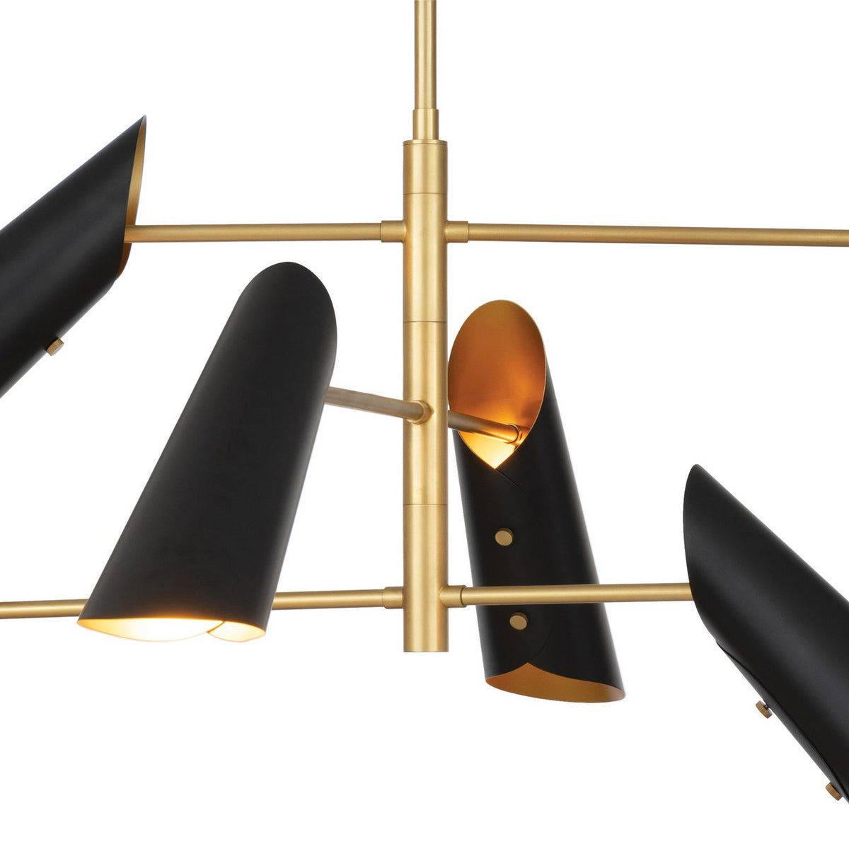Regina Andrew - 16-1496BBNB - Six Light Chandelier - Vest - Blackened Brass