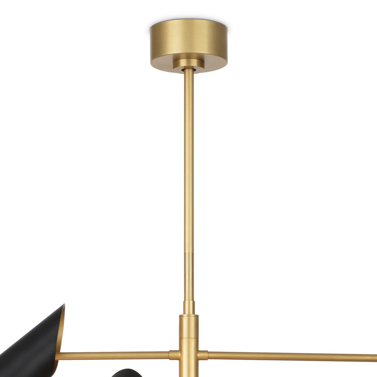 Regina Andrew - 16-1496BBNB - Six Light Chandelier - Vest - Blackened Brass