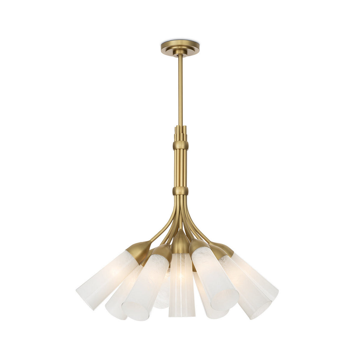 Regina Andrew - 16-1498 - Nine Light Chandelier - Mousseaux - Natural Brass