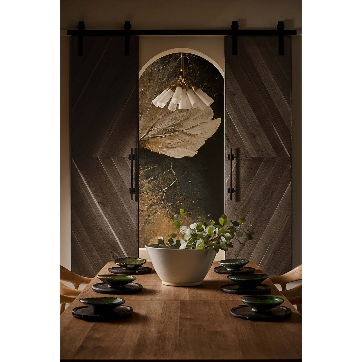 Regina Andrew - 16-1498 - Nine Light Chandelier - Mousseaux - Natural Brass