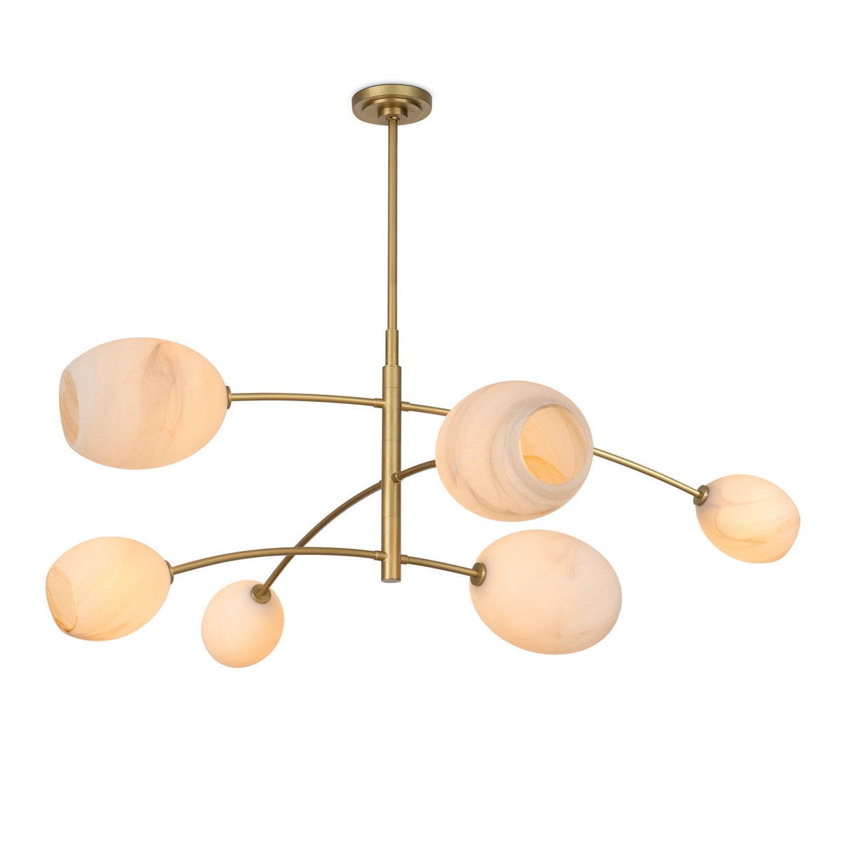 Regina Andrew - 16-1512NB-ALB - Six Light Chandelier - Artemis - Natural Brass