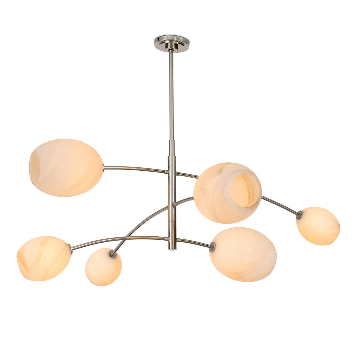 Regina Andrew - 16-1512PN-ALB - Six Light Chandelier - Artemis - Polished Nickel