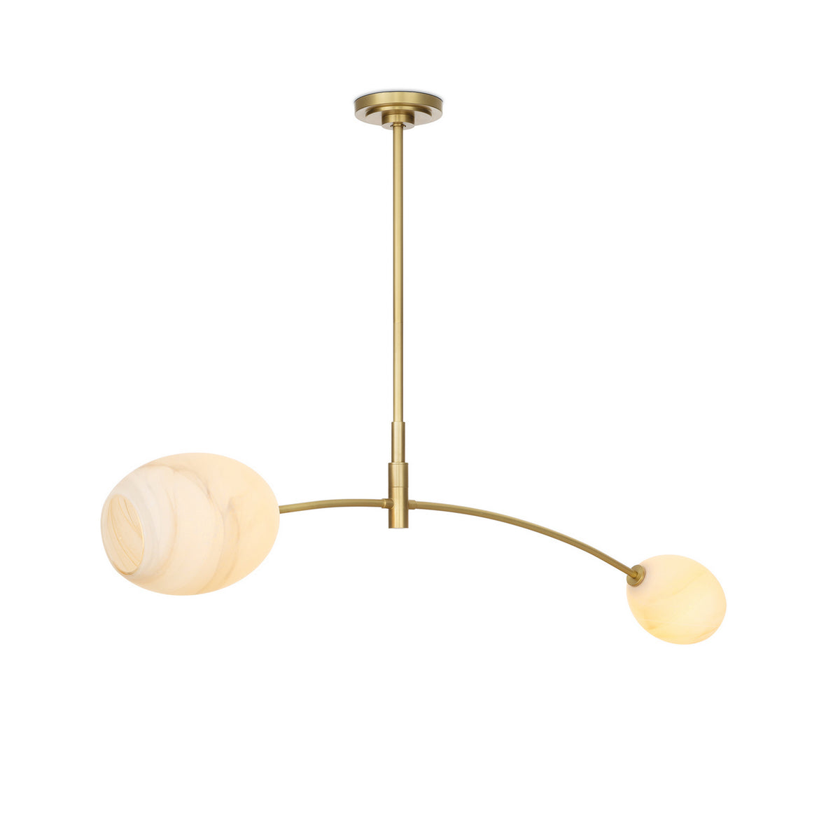 Regina Andrew - 16-1525NB-ALB - Two Light Pendant - Artemis - Natural Brass