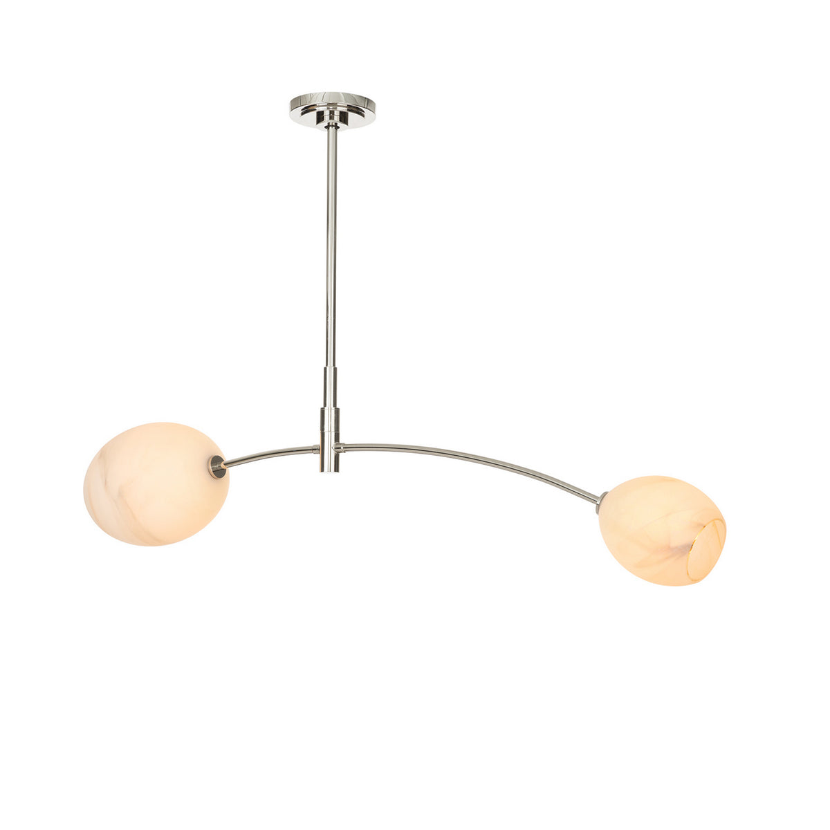 Regina Andrew - 16-1525PN-ALB - Two Light Pendant - Artemis - Polished Nickel