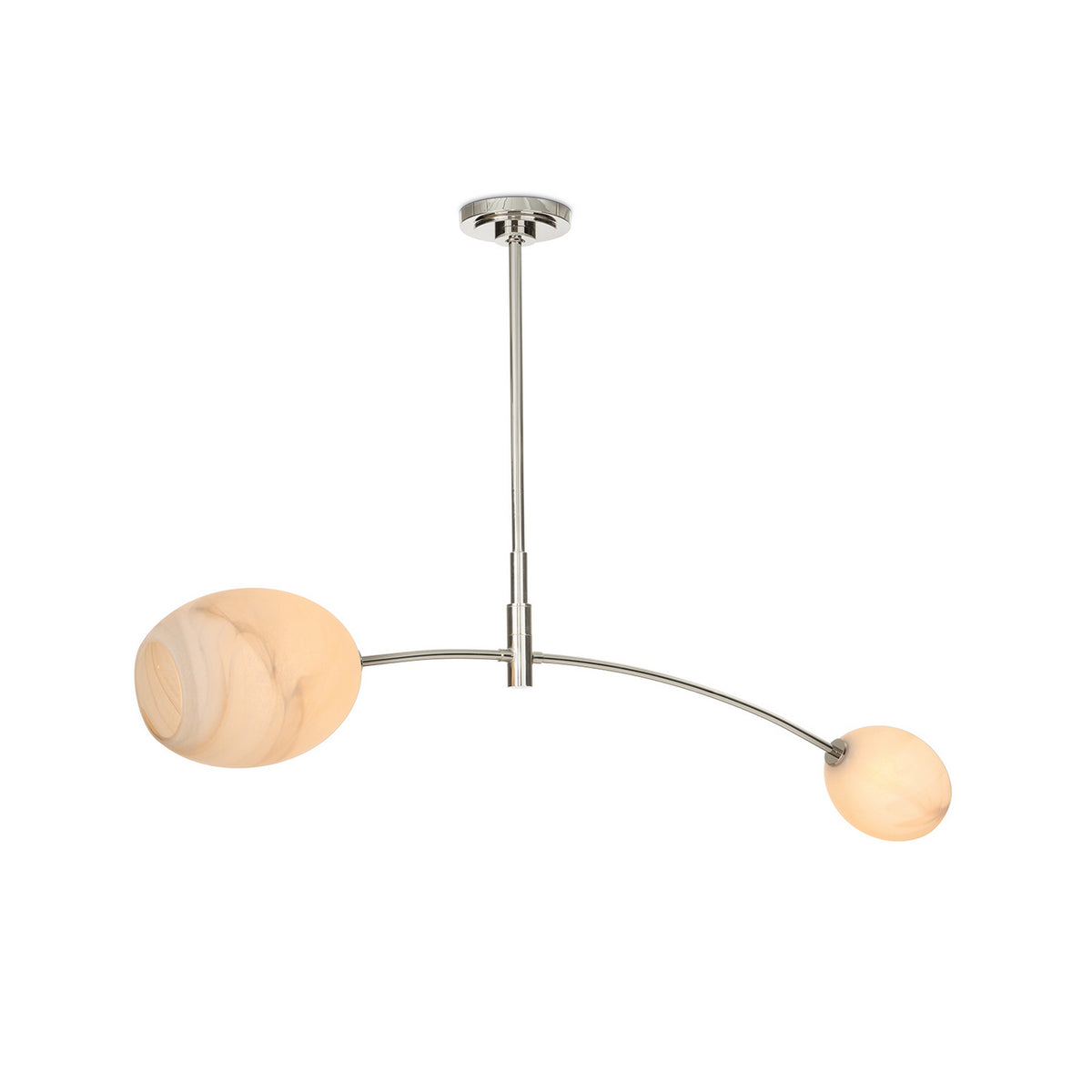 Regina Andrew - 16-1525PN-ALB - Two Light Pendant - Artemis - Polished Nickel