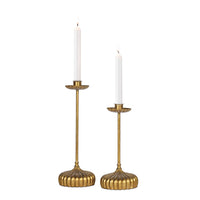 Regina Andrew - 20-1625 - Candle Holder Set - Clove - Antique Gold Leaf