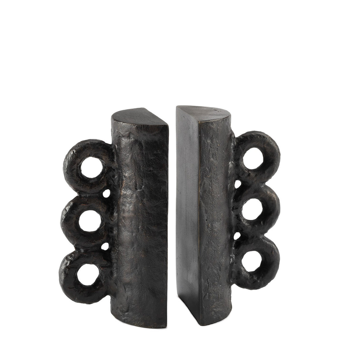 Regina Andrew - 20-1652BLKZ - Bookend Set - Chandra - Blacken Zinc