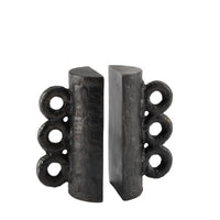 Regina Andrew - 20-1652BLKZ - Bookend Set - Chandra - Blacken Zinc