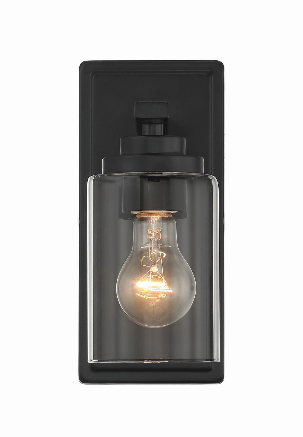Craftmade - 20404FB1 - One Light Wall Sconce - Clark - Flat Black