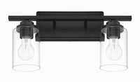 Craftmade - 20417FB2 - Two Light Vanity - Clark - Flat Black