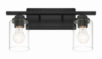 Craftmade - 20417FB2 - Two Light Vanity - Clark - Flat Black