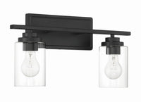 Craftmade - 20417FB2 - Two Light Vanity - Clark - Flat Black