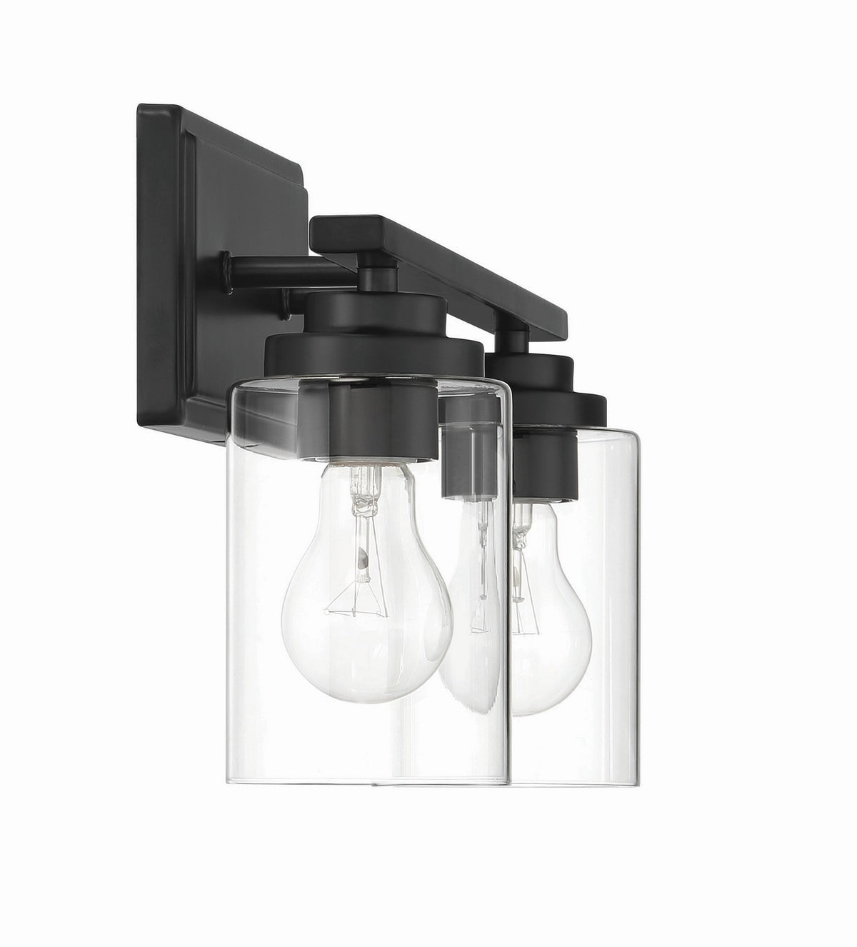 Craftmade - 20417FB2 - Two Light Vanity - Clark - Flat Black