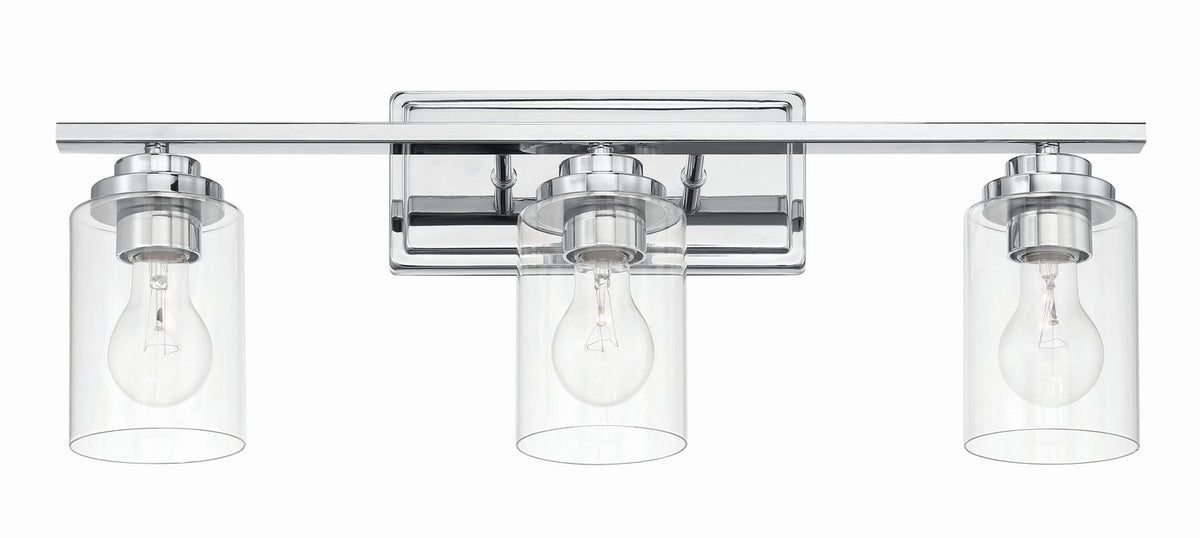 Craftmade - 20425CH3 - Three Light Vanity - Clark - Chrome