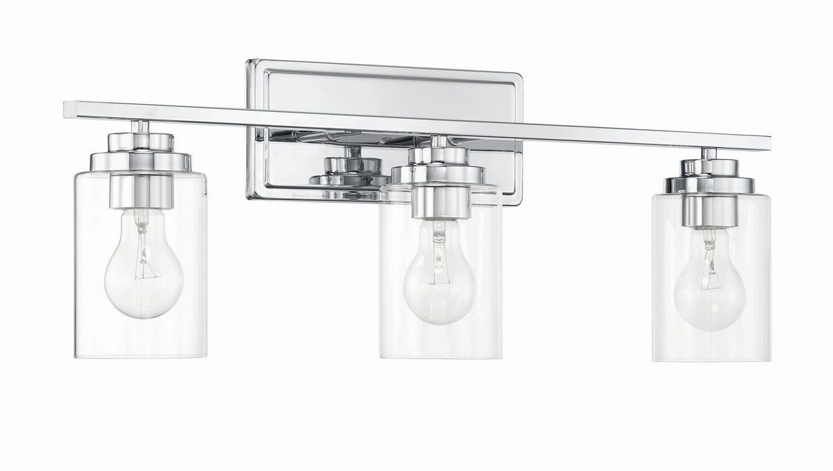 Craftmade - 20425CH3 - Three Light Vanity - Clark - Chrome