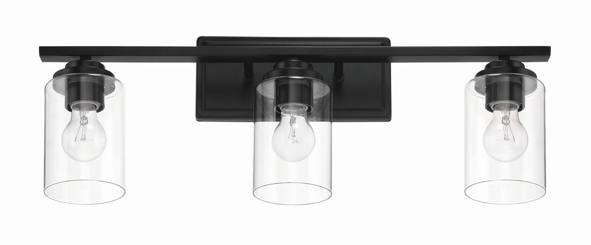 Craftmade - 20425FB3 - Three Light Vanity - Clark - Flat Black