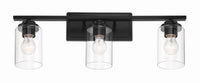 Craftmade - 20425FB3 - Three Light Vanity - Clark - Flat Black