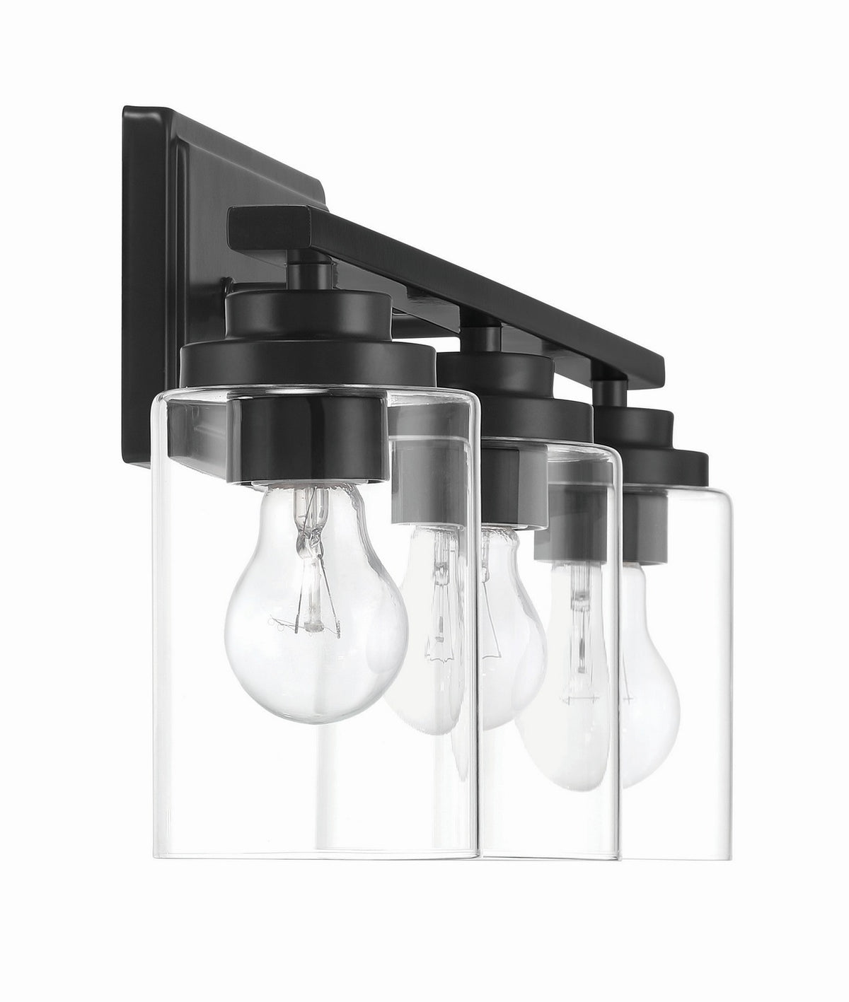 Craftmade - 20425FB3 - Three Light Vanity - Clark - Flat Black