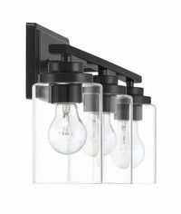 Craftmade - 20425FB3 - Three Light Vanity - Clark - Flat Black