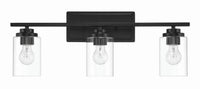 Craftmade - 20425FB3 - Three Light Vanity - Clark - Flat Black
