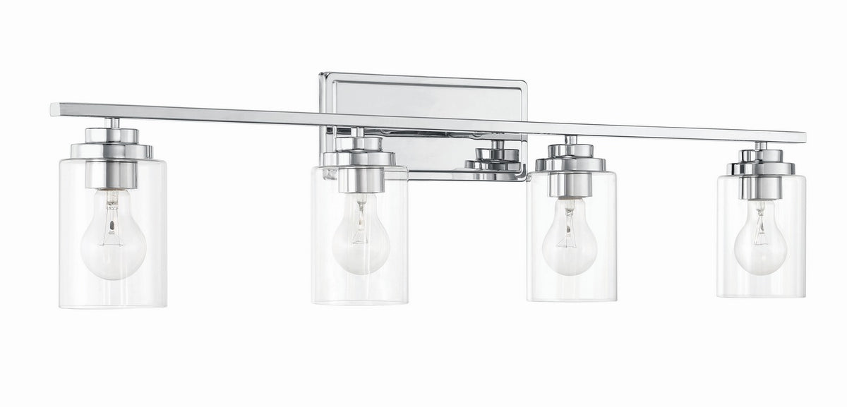 Craftmade - 20435CH4 - Four Light Vanity - Clark - Chrome