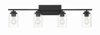 Craftmade - 20435FB4 - Four Light Vanity - Clark - Flat Black
