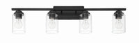 Craftmade - 20435FB4 - Four Light Vanity - Clark - Flat Black