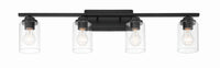 Craftmade - 20435FB4 - Four Light Vanity - Clark - Flat Black