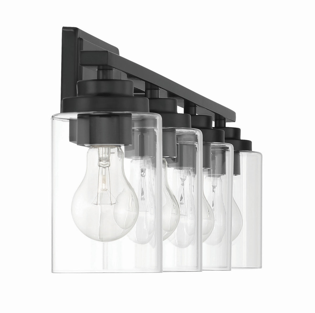 Craftmade - 20435FB4 - Four Light Vanity - Clark - Flat Black