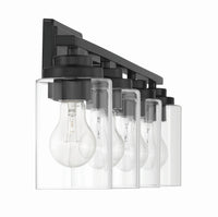 Craftmade - 20435FB4 - Four Light Vanity - Clark - Flat Black